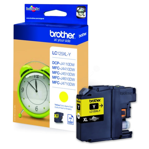 Brother LC125XLY Yellow (1,200 Pages)