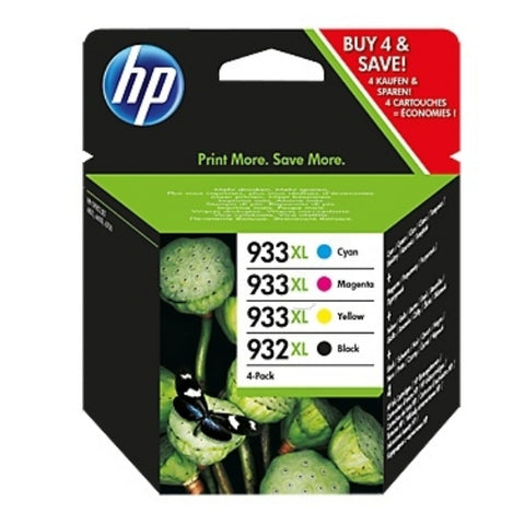 HP 932/933XL Multi Pack Containing 4 Cartridges, Cyan, Magenta, Yellow & Black (C2P42AE)