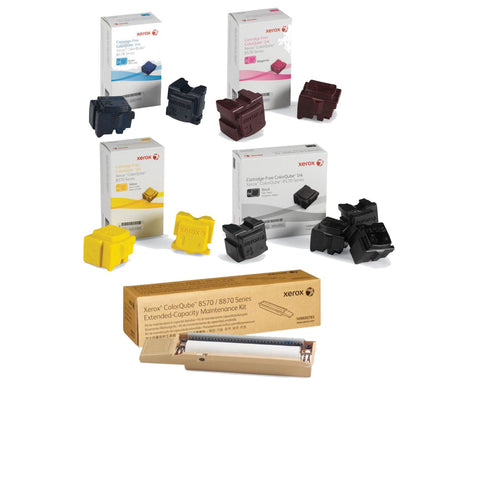 Xerox® ColorQube 8570/8580 Value Pack Special (10 Genuine Inks + Maintenance Kit)